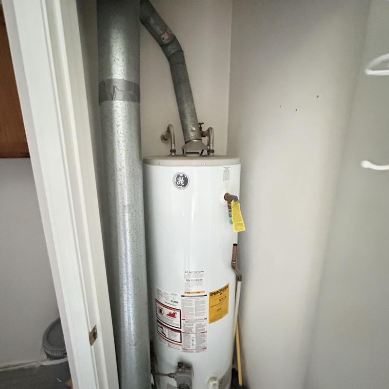 Water heater T&P drain line with copper piping and fittings