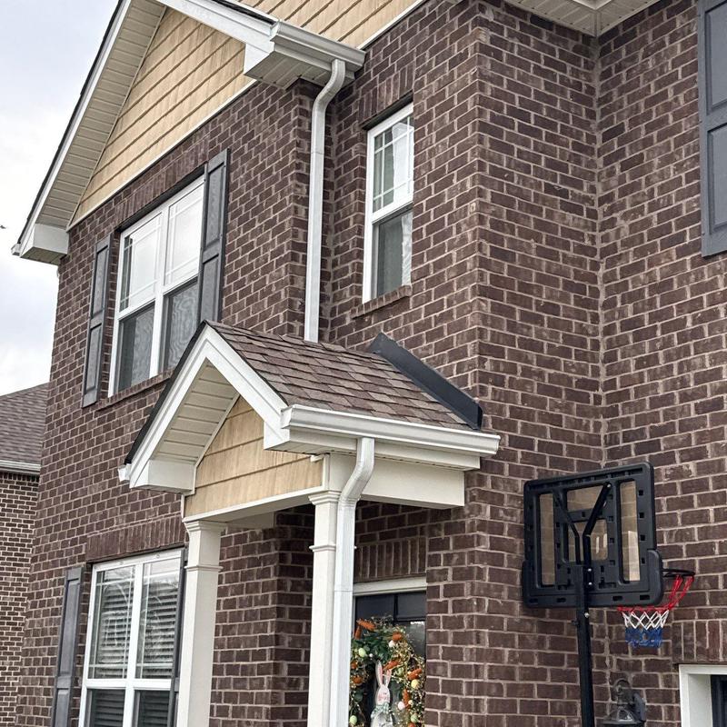 Asphalt shingle roof with hail damage inspection