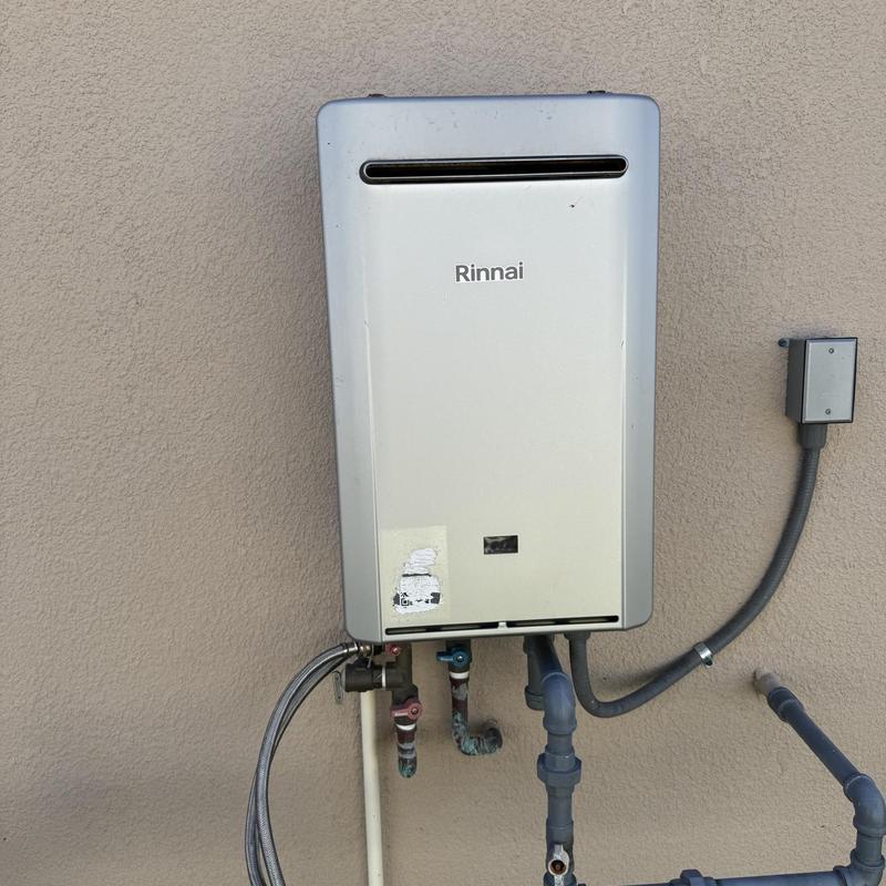 Tankless water heater gas regulator replacement and testing