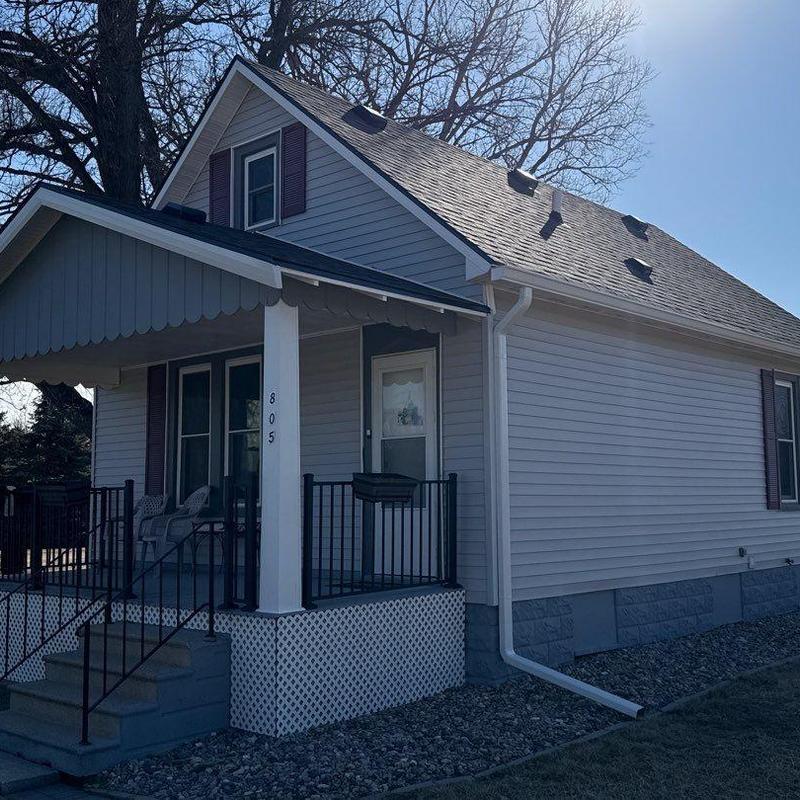 Malarkey Vista impact-resistant shingles and gutters