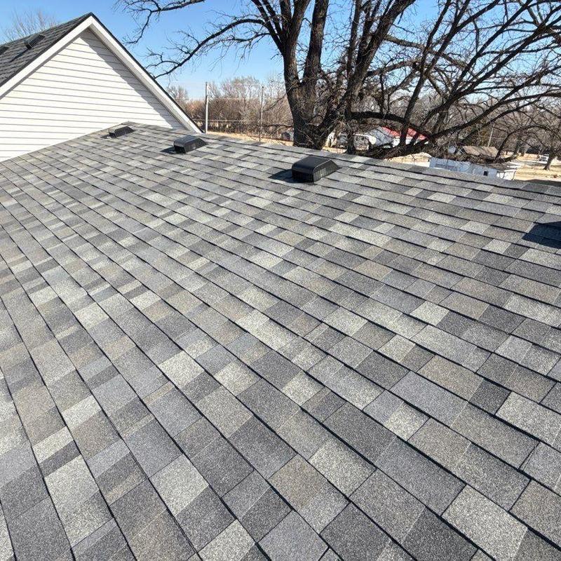 Malarkey Vista impact resistant shingles roof in Storm Grey
