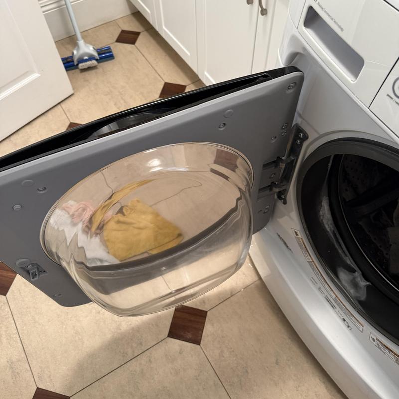 Front load dryer door replacement and inspection