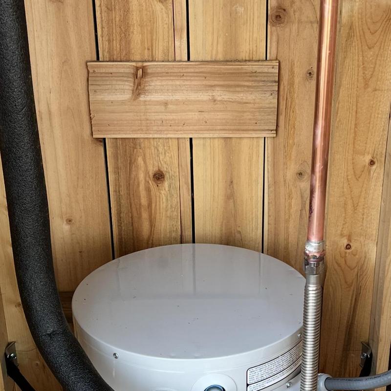 10-gallon electric water heater with new copper piping 10-gallon electric water heater with new copper piping