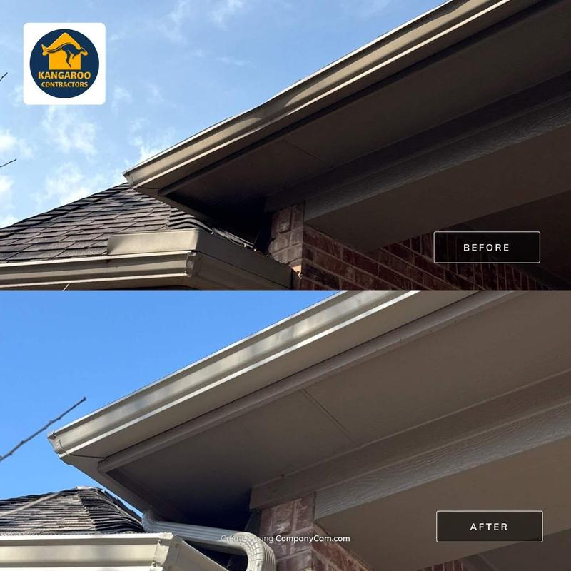 Storm-damaged gutters and re-engineered overflow areas