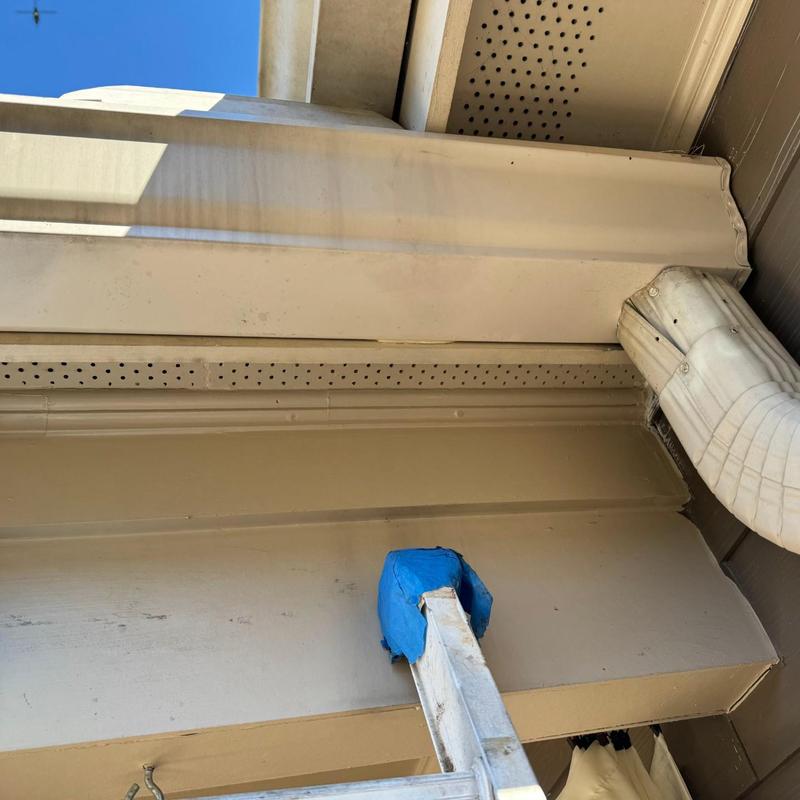 Soffit and fascia replacement with added flashing