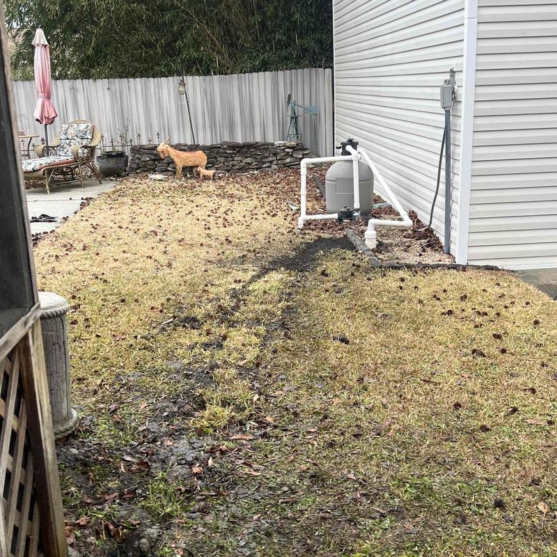 Underground piping excavation and drainage installation Underground piping excavation and drainage installation