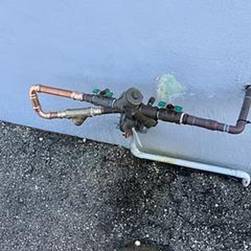 Backflow preventer with new wye strainer installation