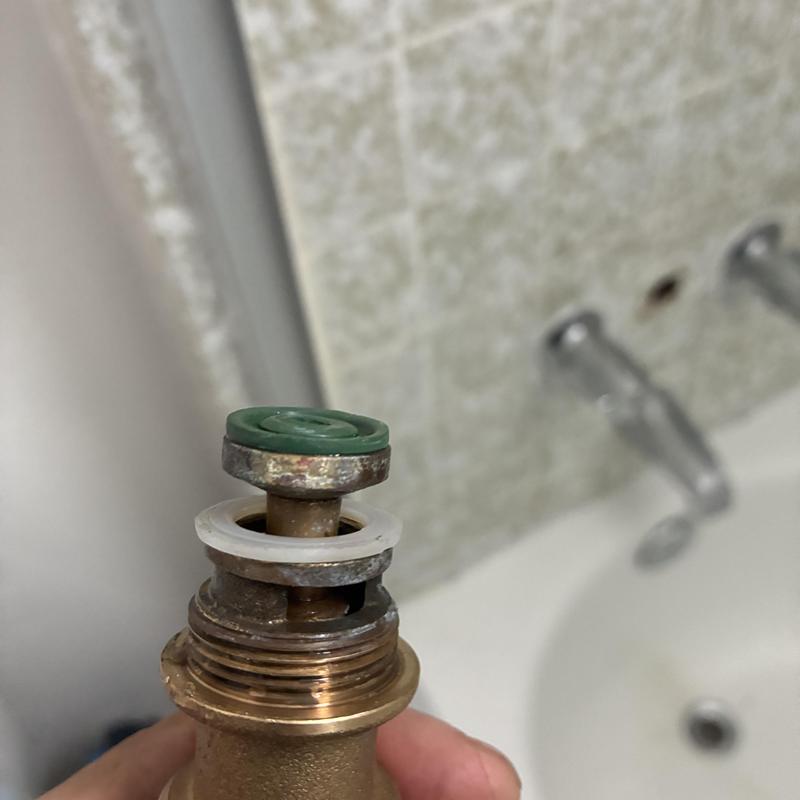 Shower diverter valve with new white gasket replacement
