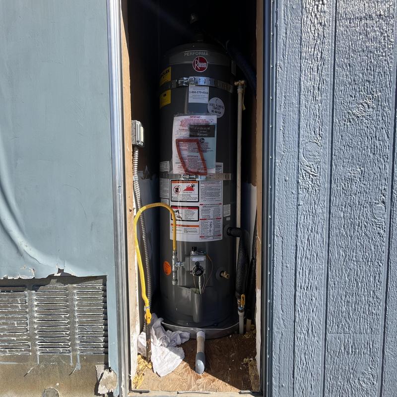 40 gallon manufactured home water heater installation