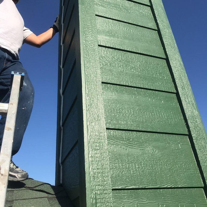 LP SmartSide siding and trim installation with fresh paint LP SmartSide siding and trim installation with fresh paint