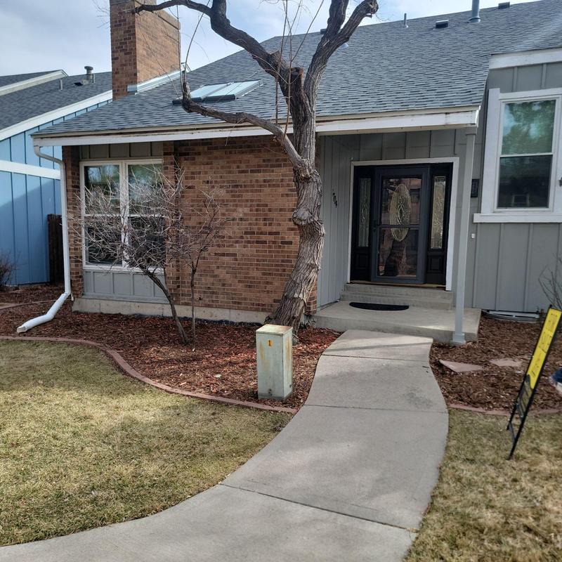 Concrete walkway and front entry landscaping maintenance Concrete walkway and front entry landscaping maintenance