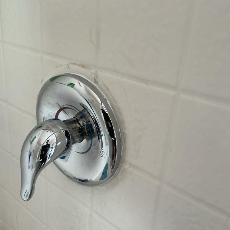 Moen shower valve with mounting and connection fittings