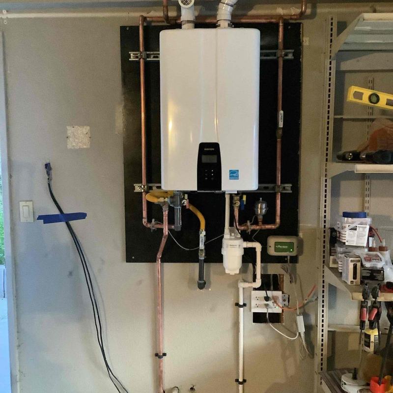 Navien 240A2 tankless water heater installation