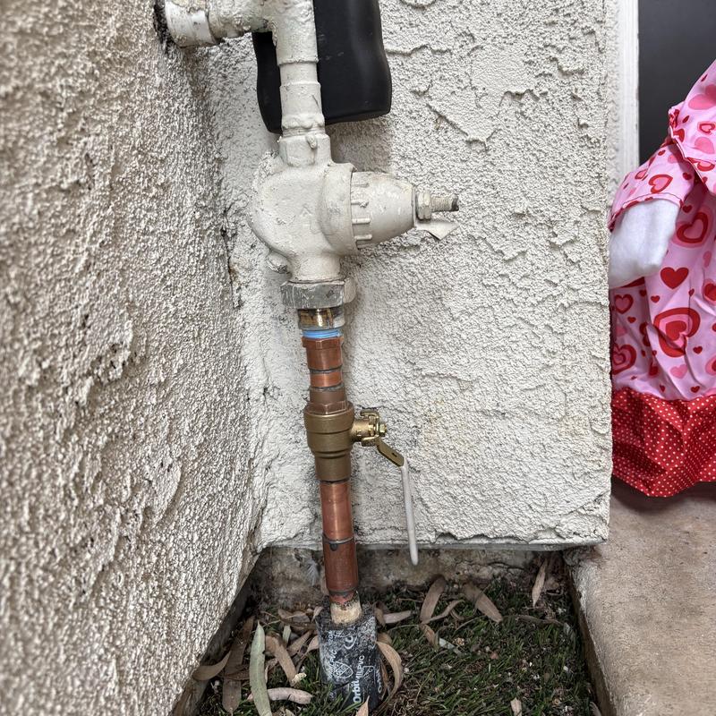 Water meter ball valve replacement next to wall