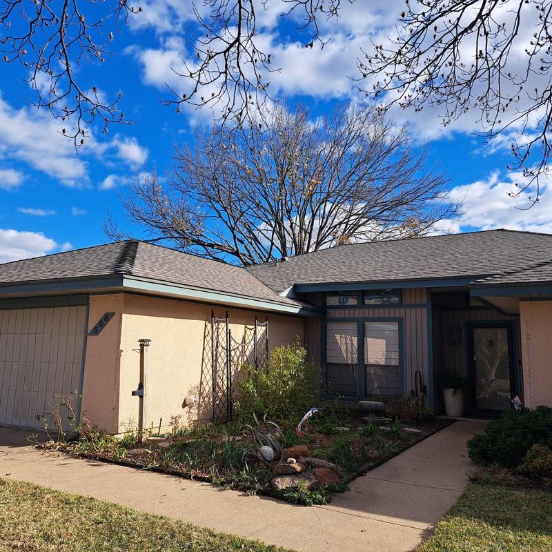GAF Timberline HDZ roof with new skylights Arlington TX