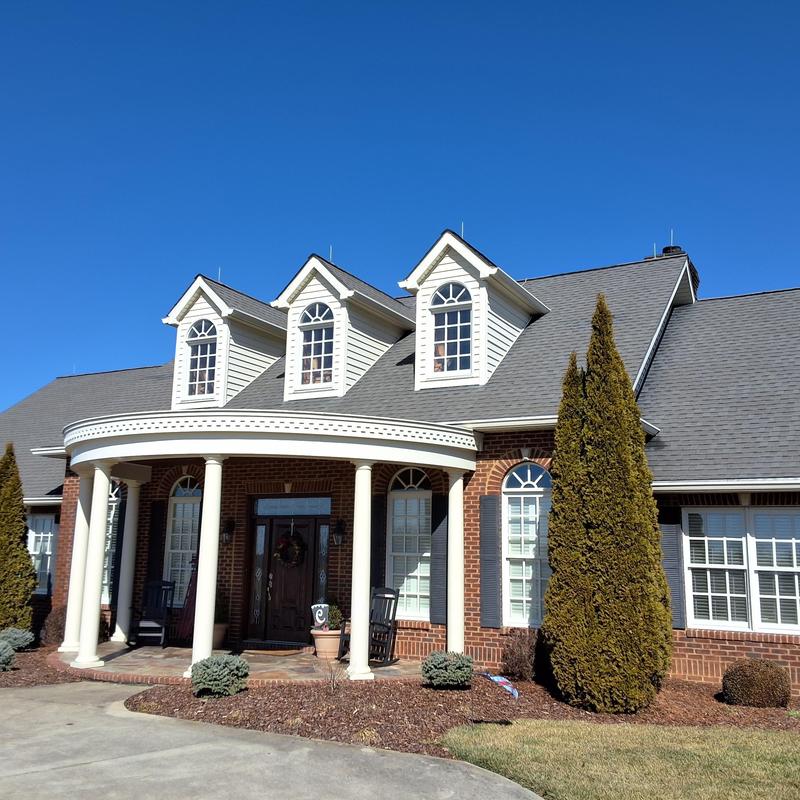 Atlas Pinnacle Pristine Black Shadow shingle roof installation