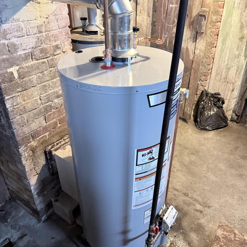 Water heater replacement with vent pipe and copper piping Water heater replacement with vent pipe and copper piping