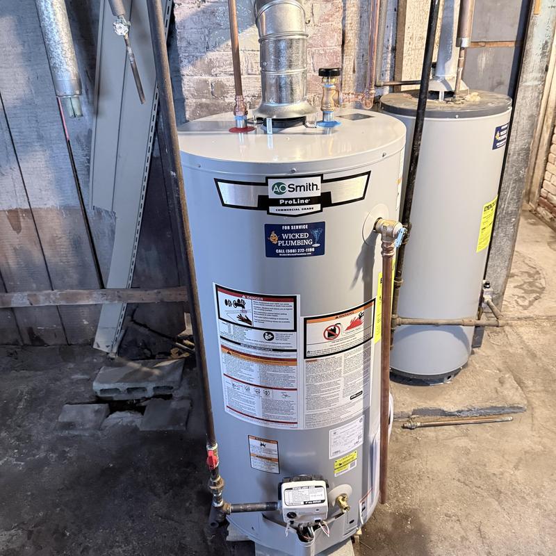Water heater replacement with new AO Smith unit Water heater replacement with new AO Smith unit