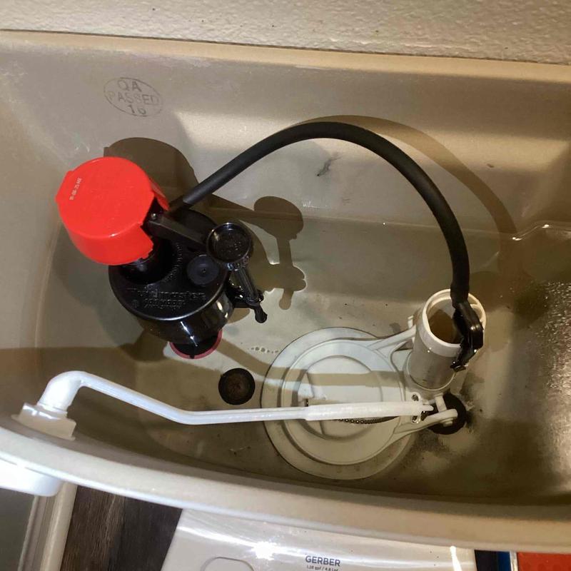 Toilet fill valves installation inside tank