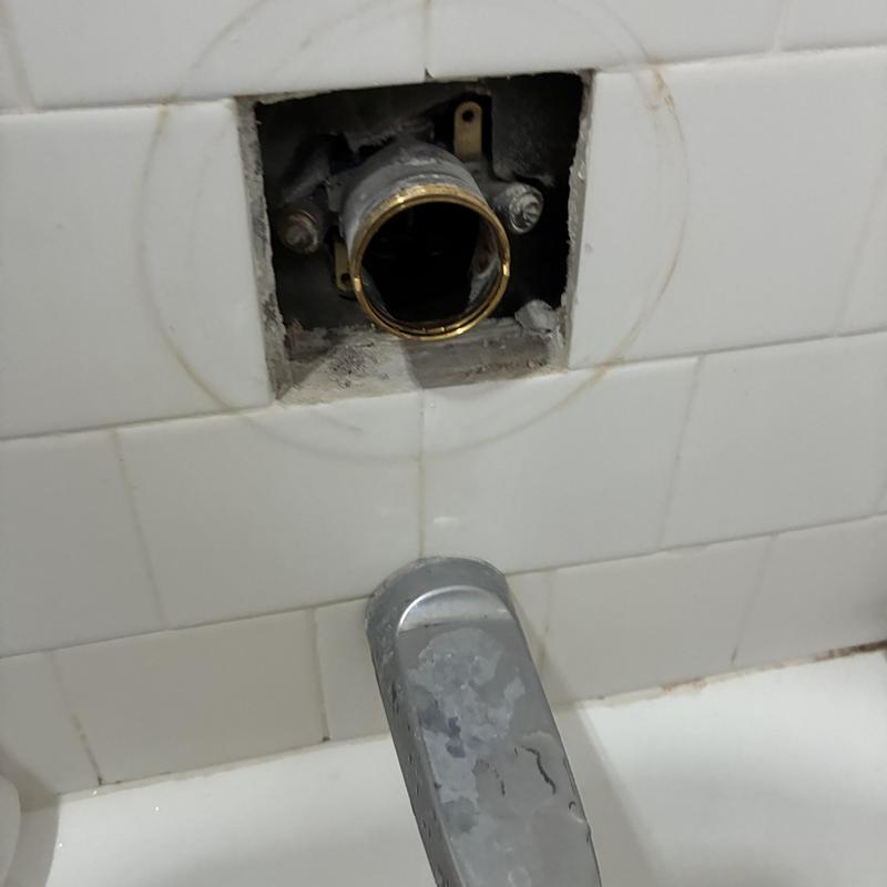 Delta shower valve cartridge replacement area