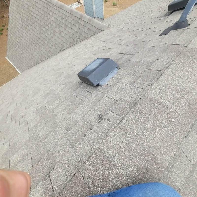 Asphalt shingle roof with roof vents in Atlanta