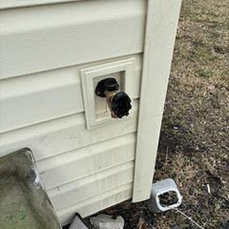 Frost-free hose faucet with shut off valve installation