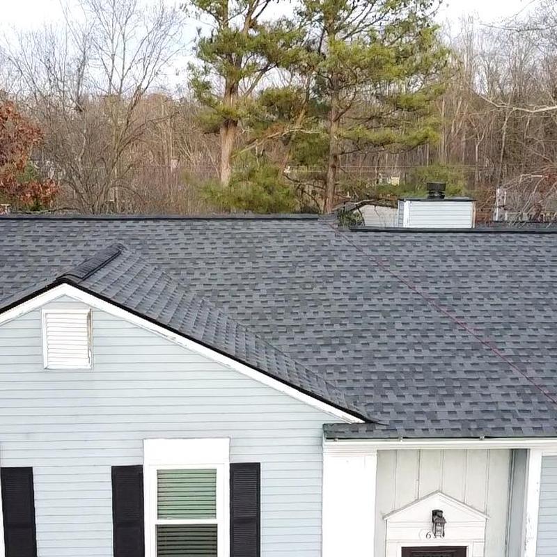 Black charcoal GAF Timberline HD Z roof installation