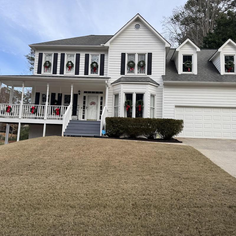 Trex decking and porch railing replacement on house