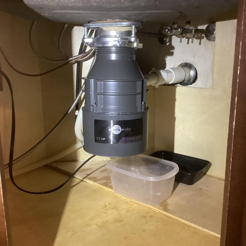 Badger 5 garbage disposal installed under sink