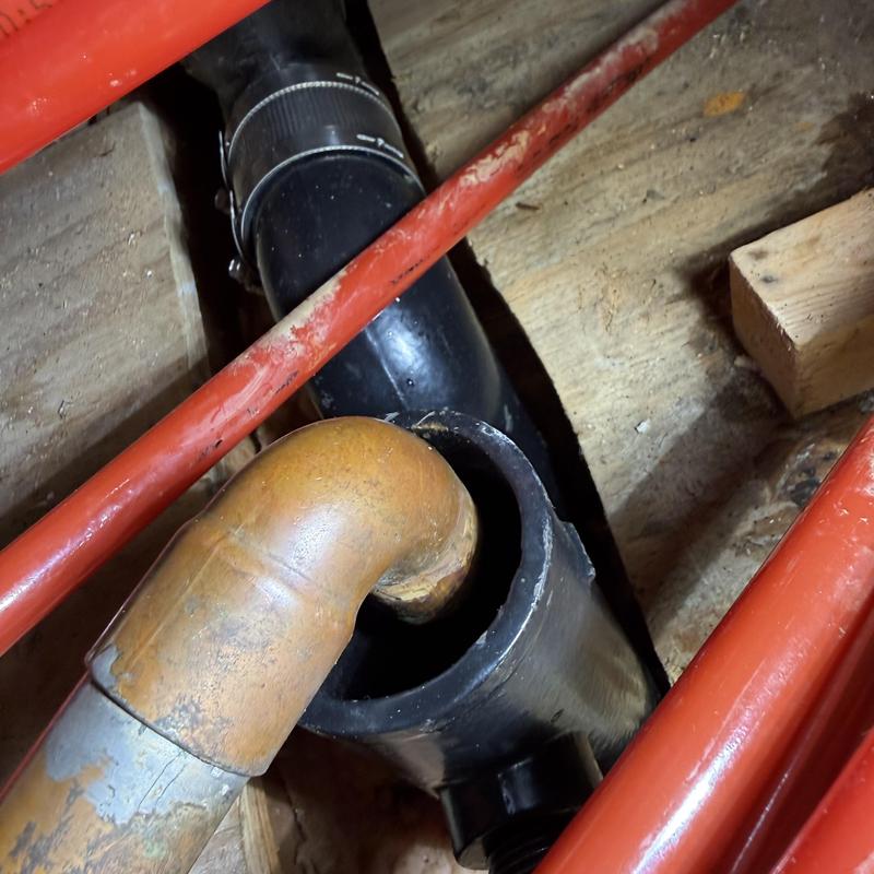 P-trap and drain line plumbing alignment adjustment