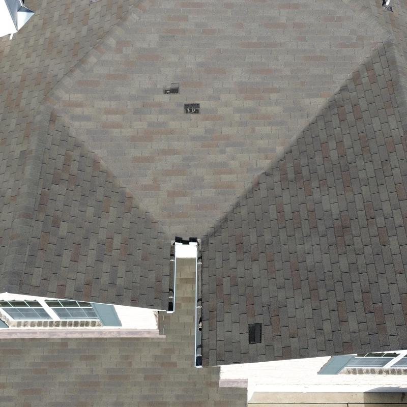 GAF Royal Sovereign Weather Gray shingles with patch