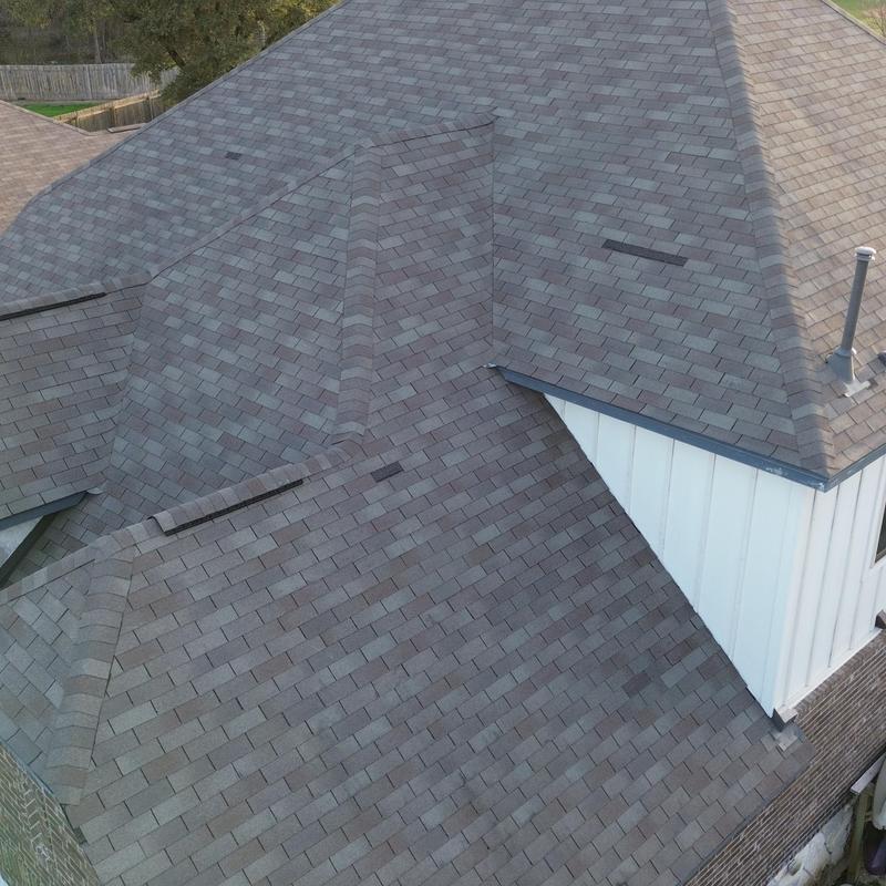 GAF HDZ Weatherwood asphalt shingle roof installation