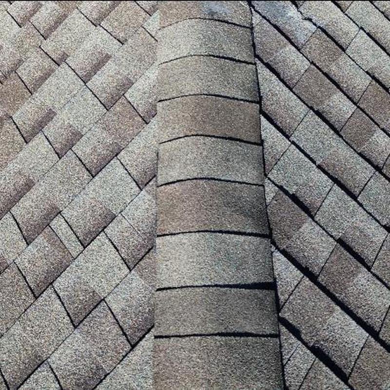 Hip roof shingles with 25 yr GAF Royal Sovereign Weather Gray