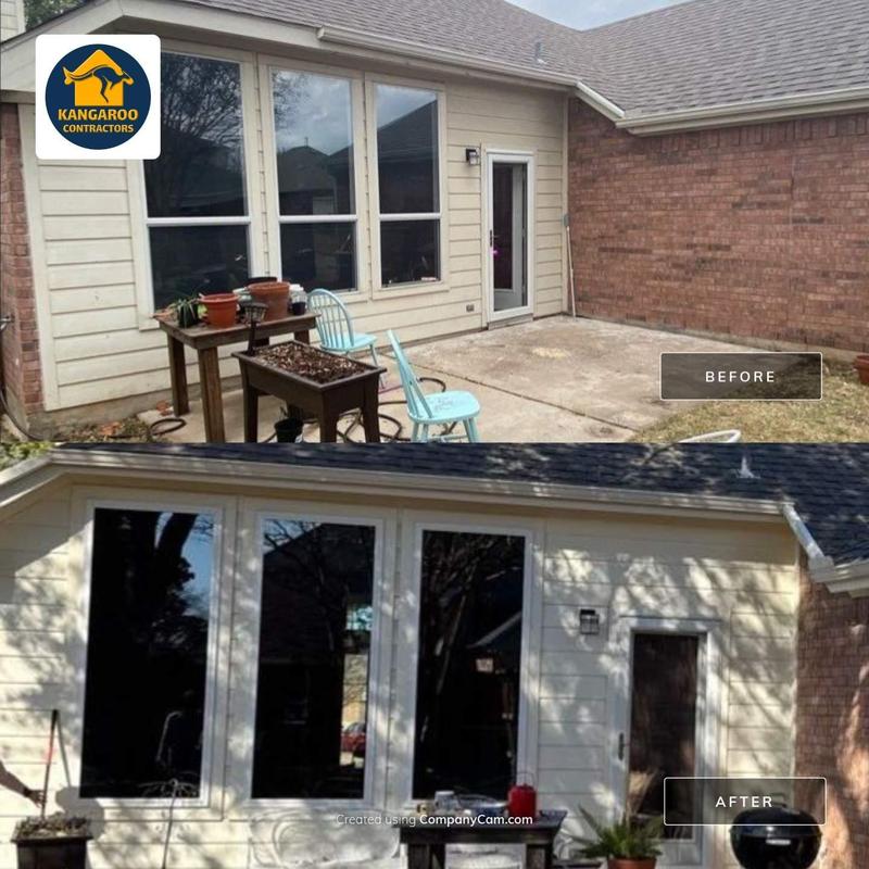 Vinyl windows with Prairie grids upgrade in McKinney TX