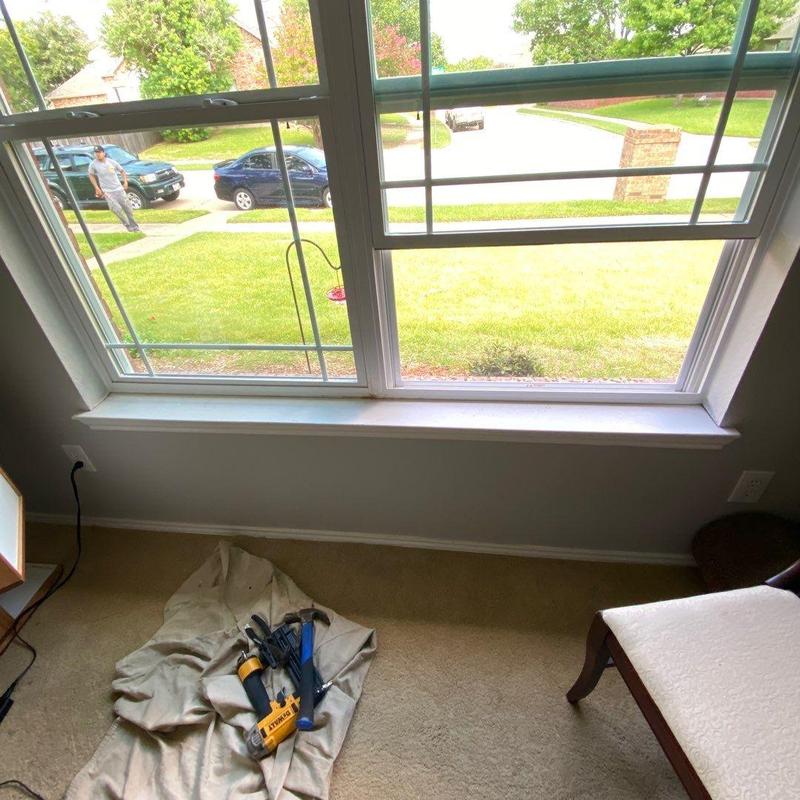 Vinyl windows with Prairie grid and low-E glass