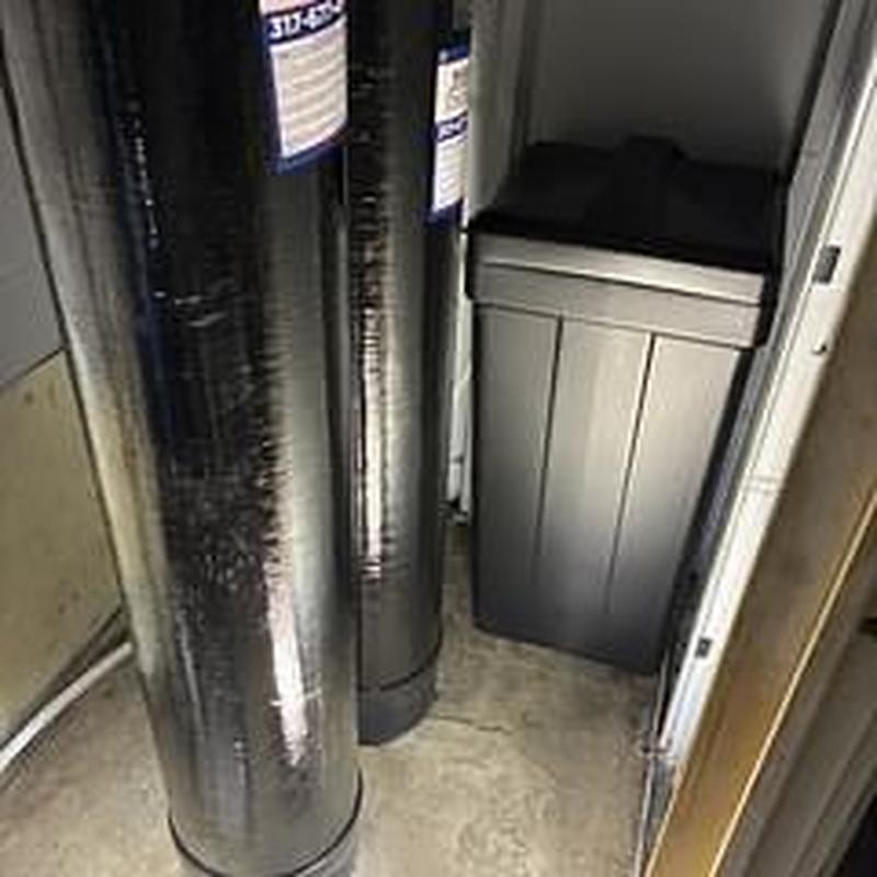 Water softener and iron sulfur breaker units installed