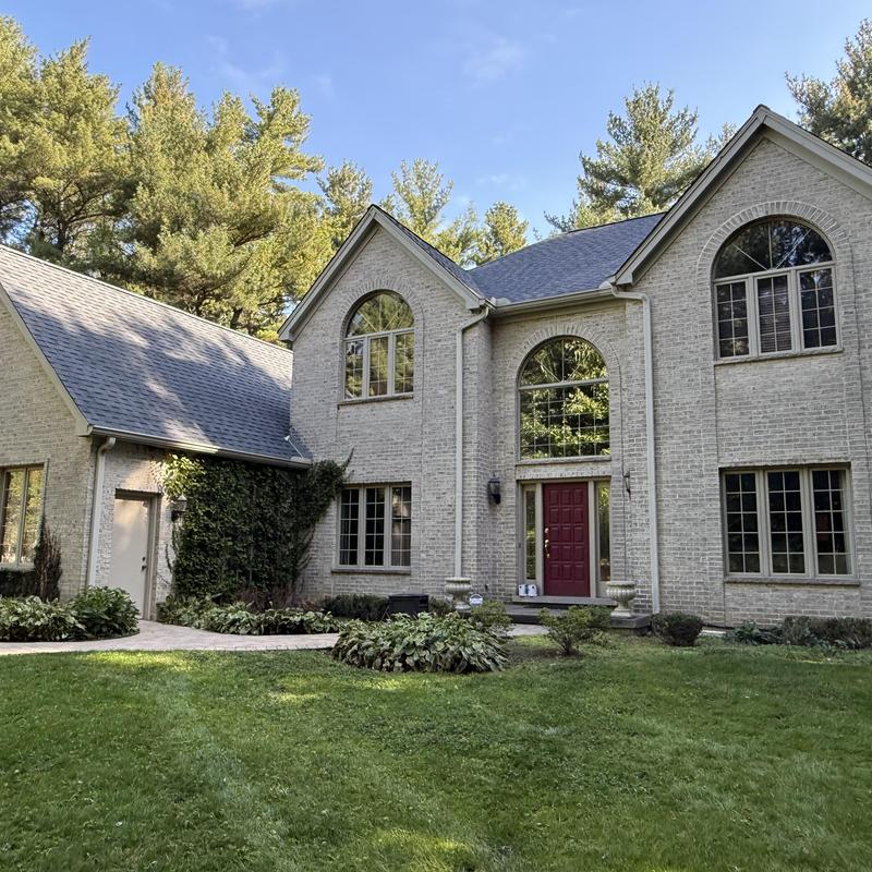 Atlas Pinnacle Pristine asphalt roof and gutters