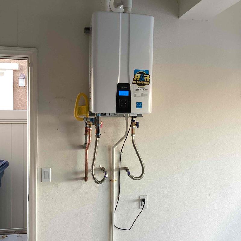Navien tankless water heater with copper piping