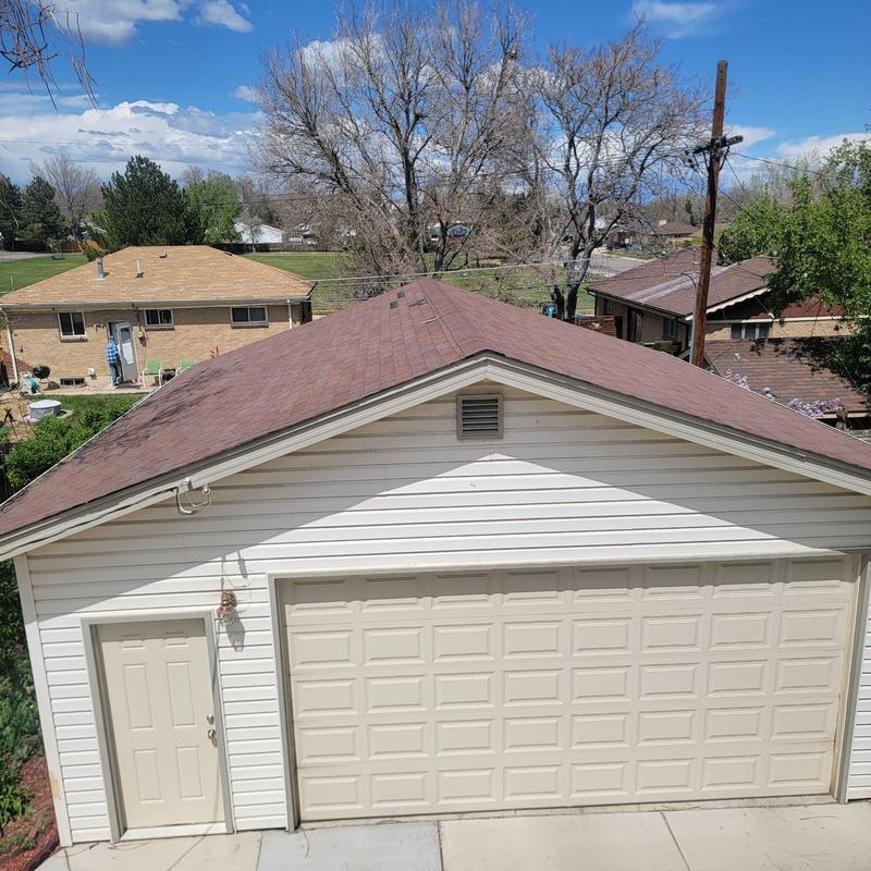Asphalt shingle roof with pipe jack resealing Asphalt shingle roof with pipe jack resealing