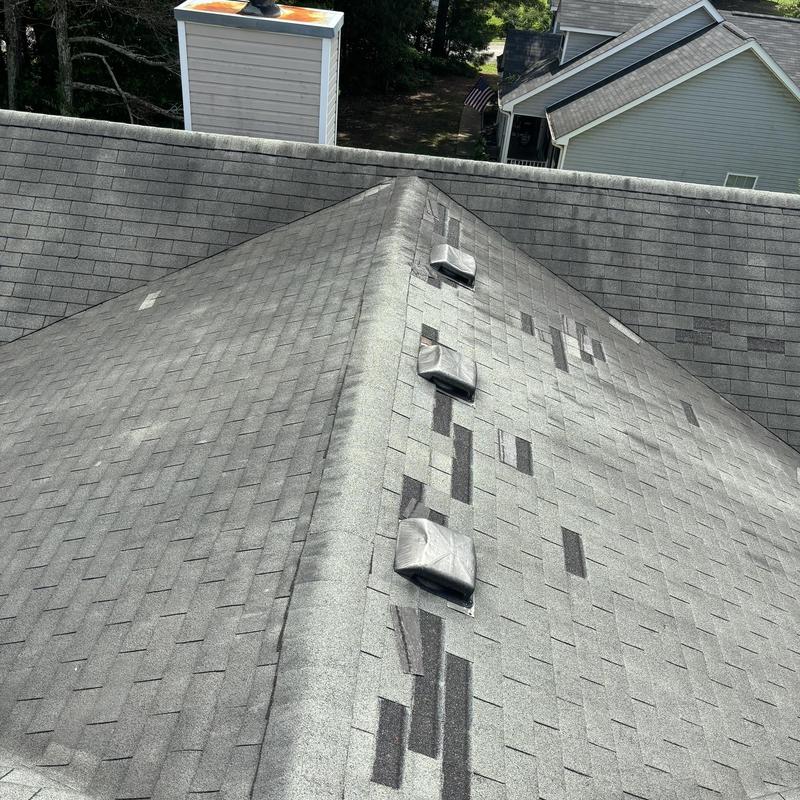 Tamko Elite 3-Tab Shingle roof with vents