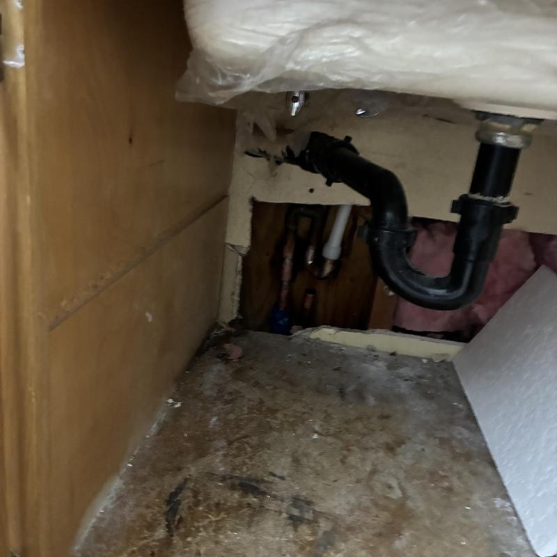 Cold water leak under slab with emergency reroute