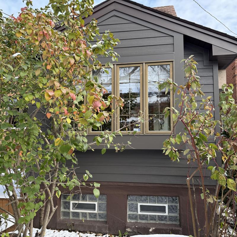 James Hardie fiber cement siding on house exterior