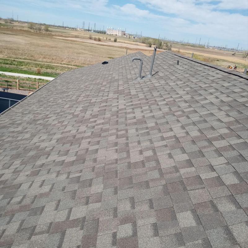 Roof shingles with Owens Corning Storm Class 4 driftwood Roof shingles with Owens Corning Storm Class 4 driftwood