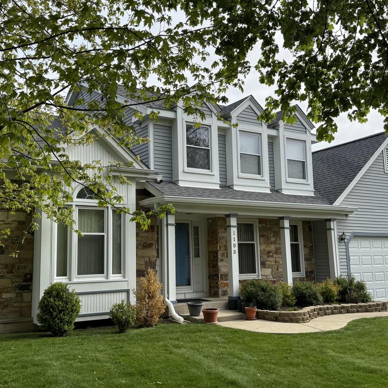 Atlas Class 4 impact roof and gutters on residential home