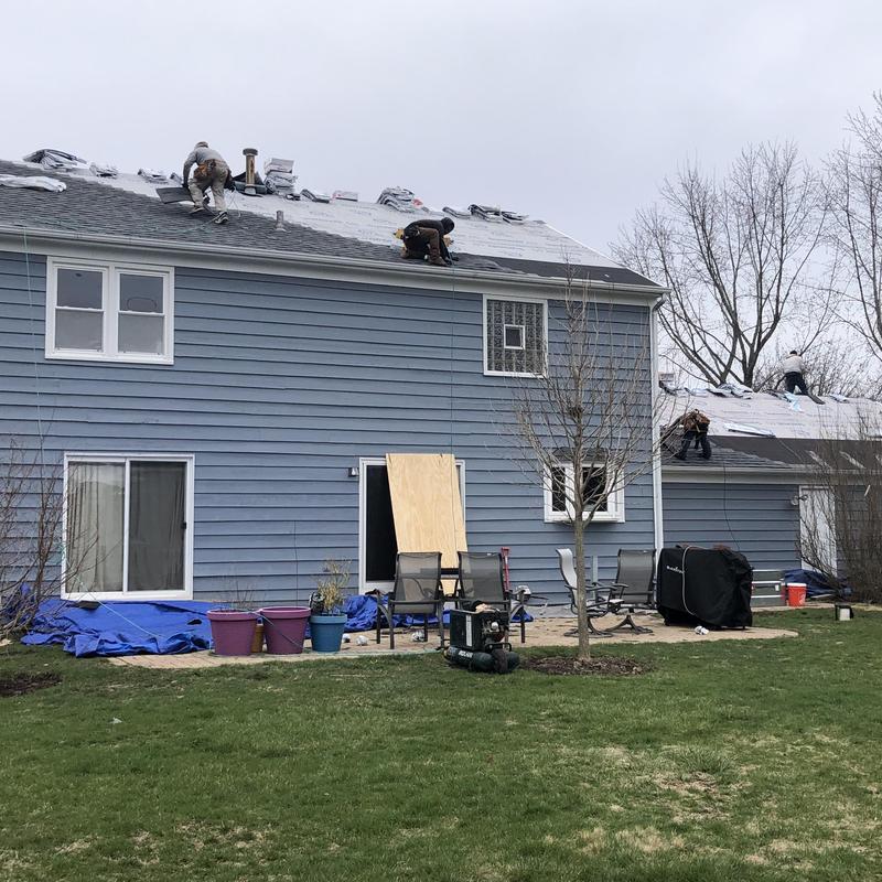 Atlas impact Class 4 roof installation on residential house