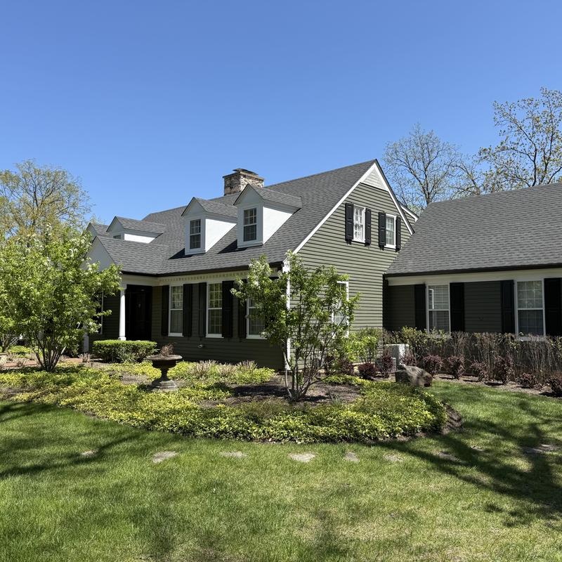 Gutter guards on residential home exterior in Inverness