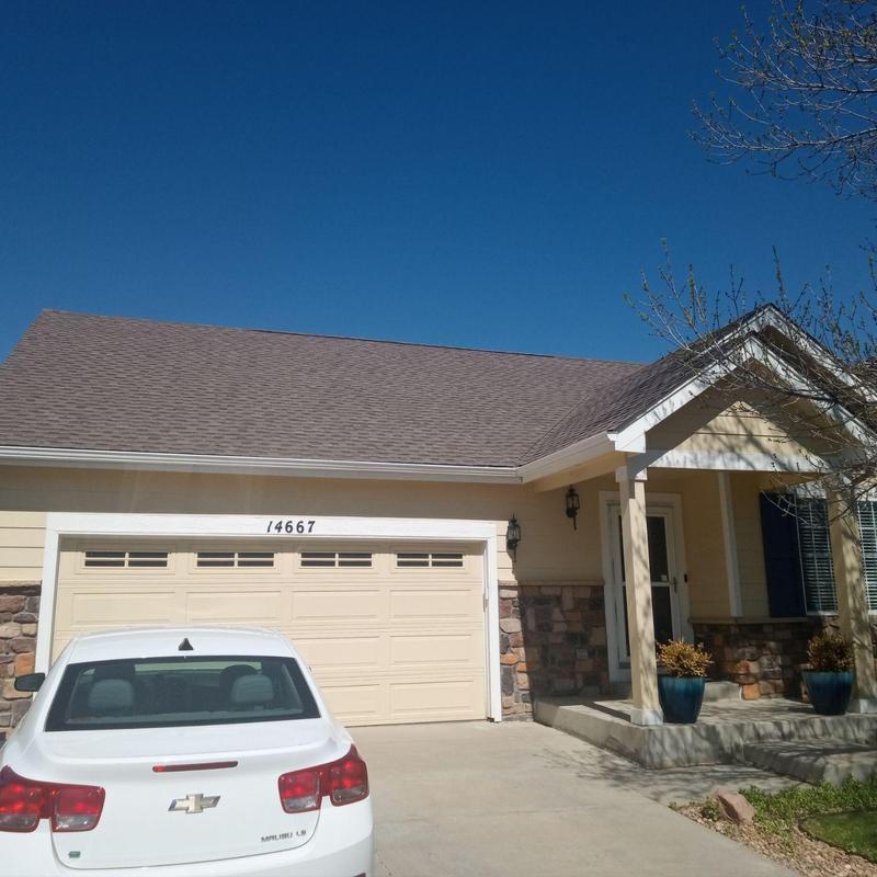 Asphalt shingle roof with no hail damage, Thornton CO Asphalt shingle roof with no hail damage, Thornton CO