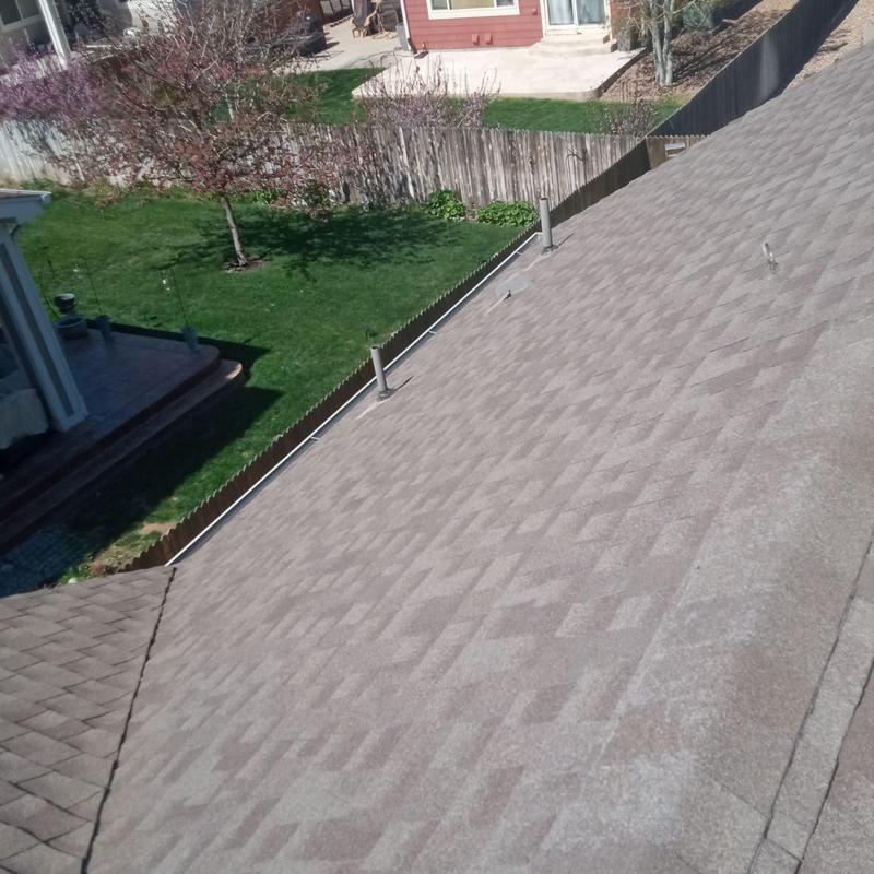 Asphalt shingle roof with no hail damage in Thornton, CO Asphalt shingle roof with no hail damage in Thornton, CO