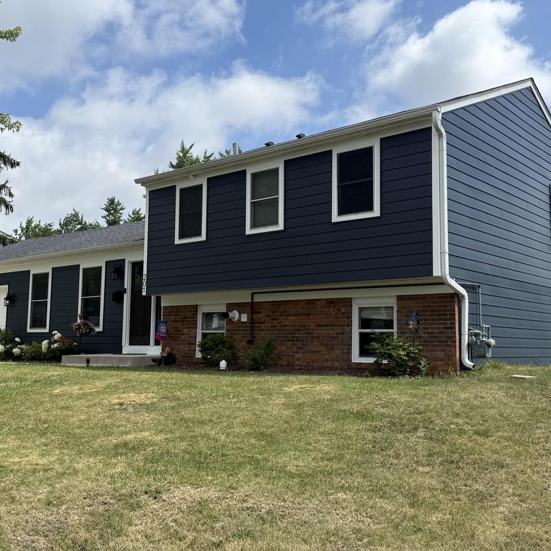 Composite insulated siding and entry door installation