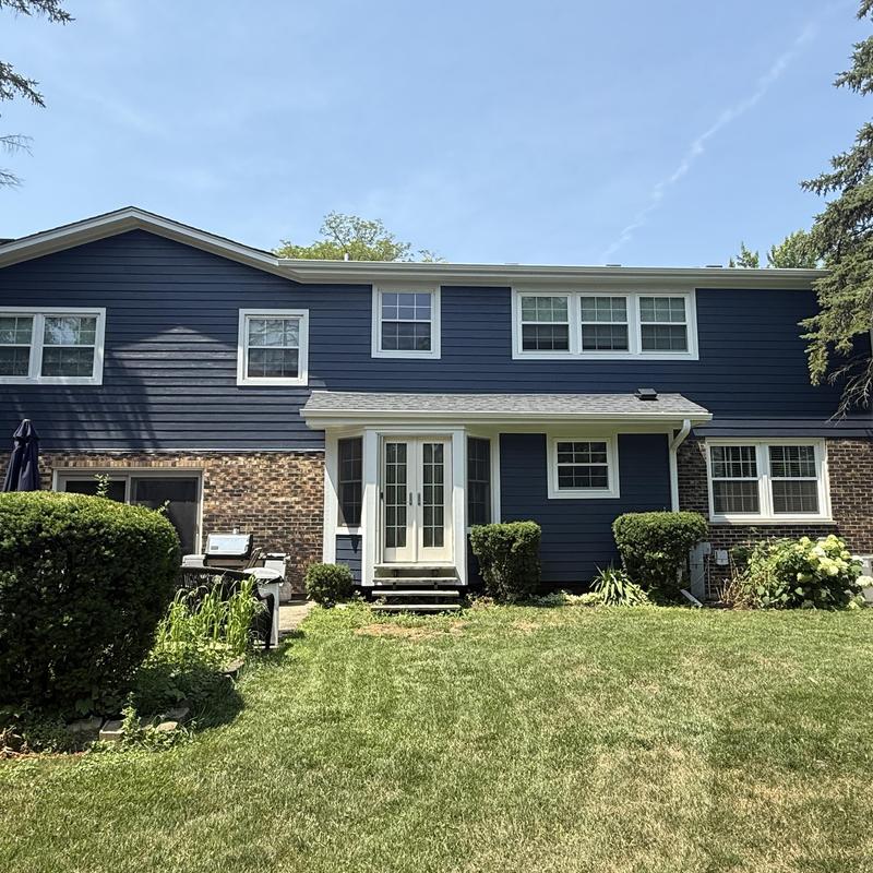 James Hardie fiber cement siding and gutter guards installation